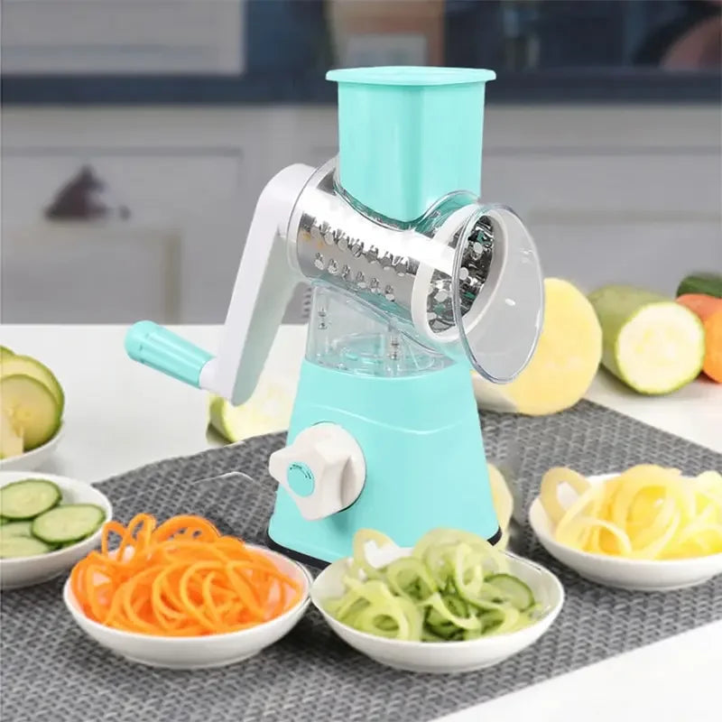 Vegetable Cutter Multi-function Roller Manual Shredder Kitchen Meat Grinder