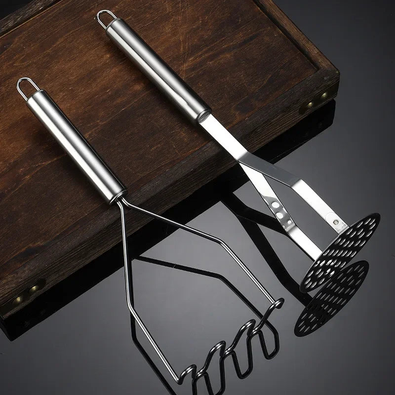Stainless Steel Potato Masher Manual Fruit Vegetable Pressure Mud Machine