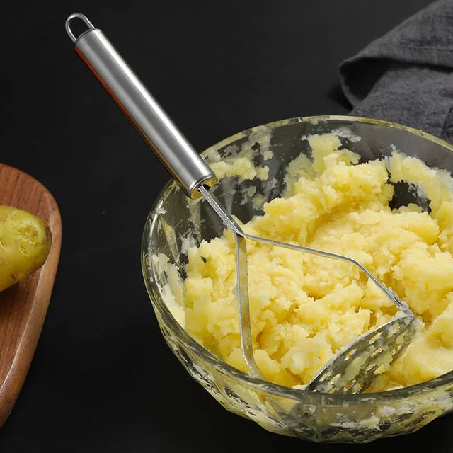 Stainless Steel Potato Masher Manual Fruit Vegetable Pressure Mud Machine