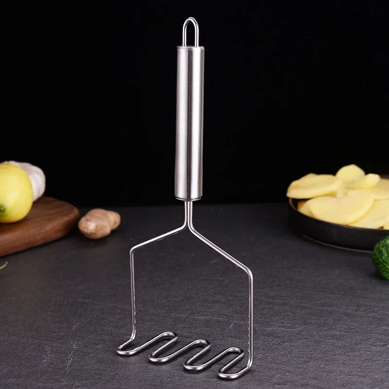 Stainless Steel Potato Masher Manual Fruit Vegetable Pressure Mud Machine